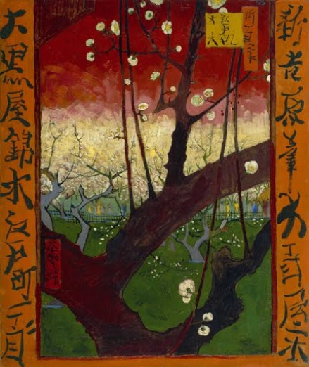 Flowering plum orchard after Hiroshige - Small